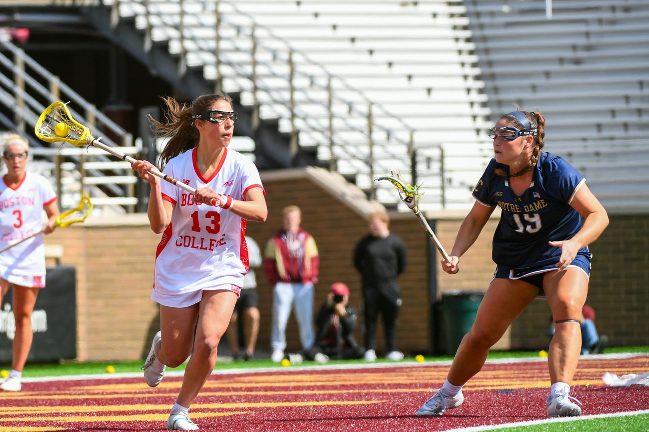 COLLEGE LACROSSE: MAR 16 Women’s - Notre Dame at Boston College