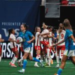 Canwnt Celebrates Vanessa Gilles Goal, Which Was Assisted by Jessie Fleming