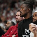 Miami Heat star Jimmy Butler, out with injury