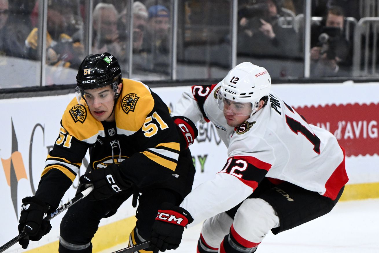 NHL: Ottawa Senators at Boston Bruins
