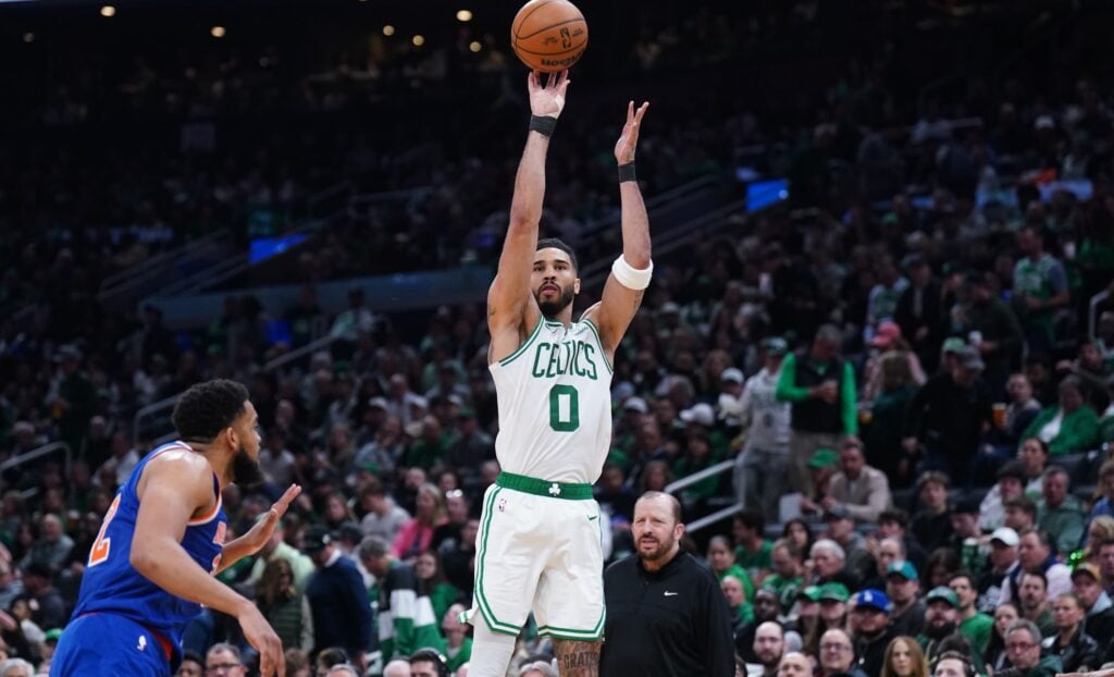 Jayson Tatum didn't have a great showing in the Celtics' game 1 loss