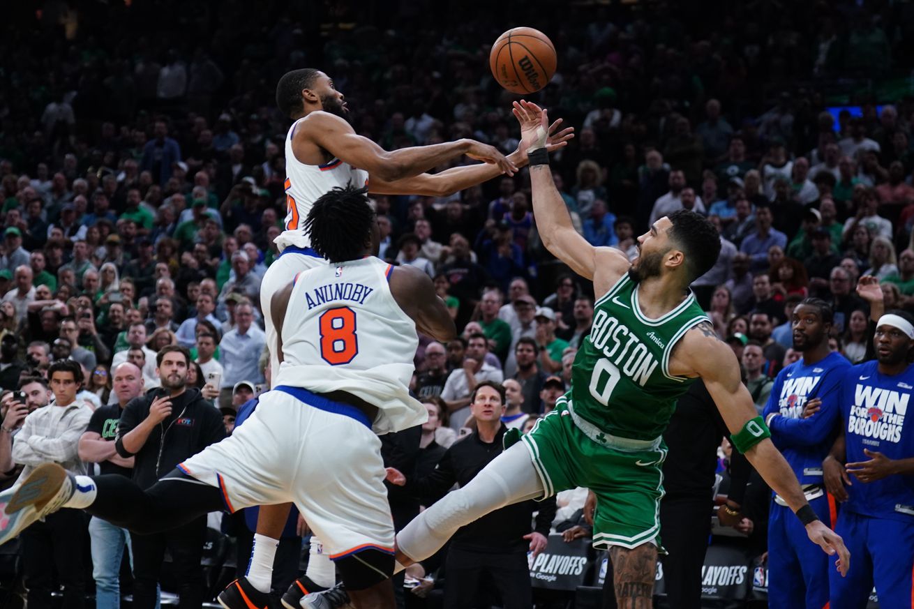 NBA: Playoffs-New York Knicks at Boston Celtics