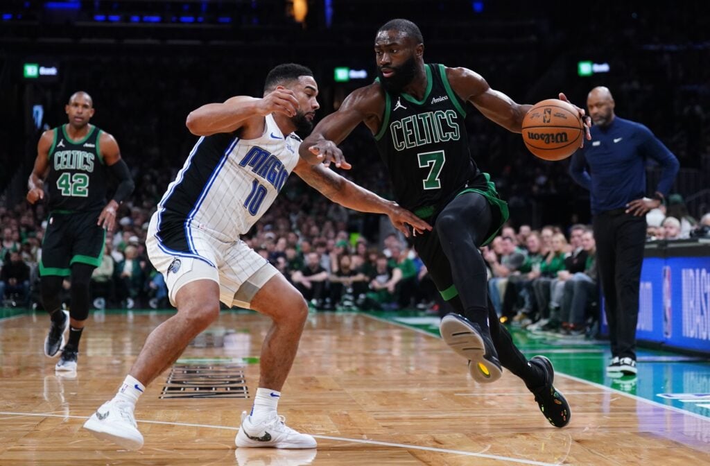 Jaylen Brown has been exceptional in the Celtics opening month of the regular season 